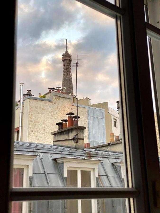 Modern Appartement W/ Tour Eiffel View In The 7Th Париж Екстер'єр фото